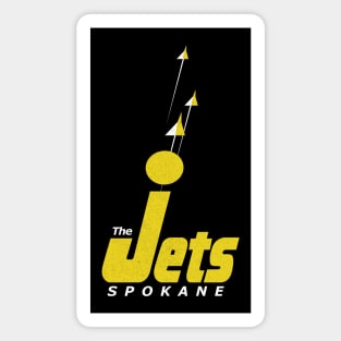 Defunct Spokane Jets Hockey 1974 Magnet